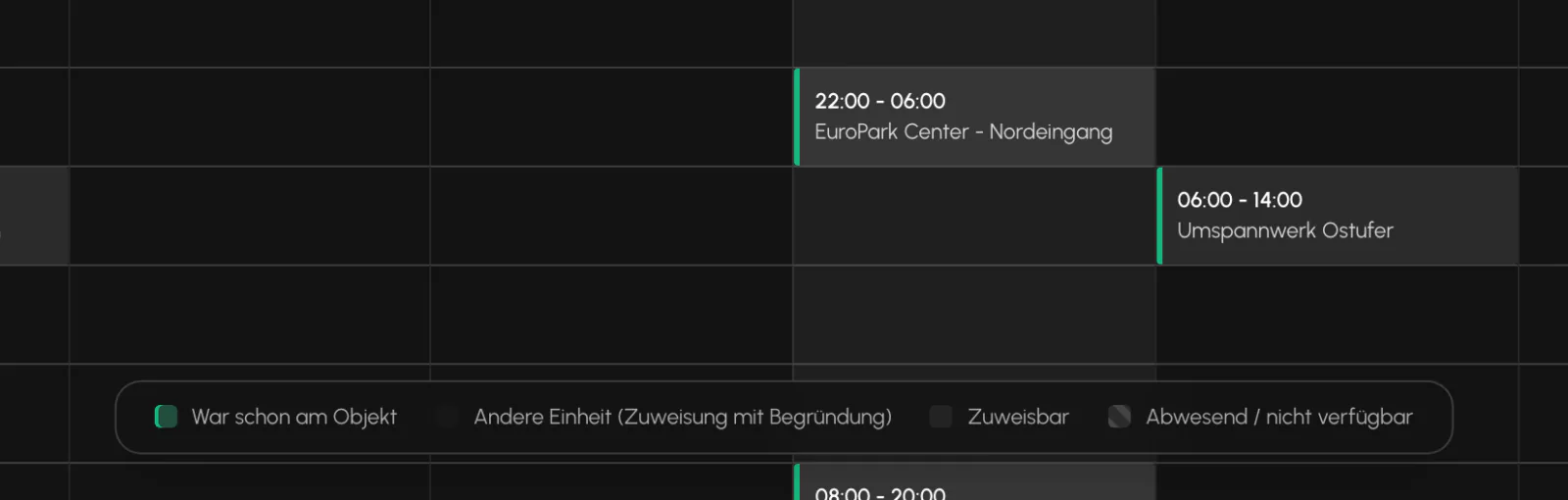 Balerion Security, Dienstplan und Disposition: Die Kräfte-Palette (3/3)
