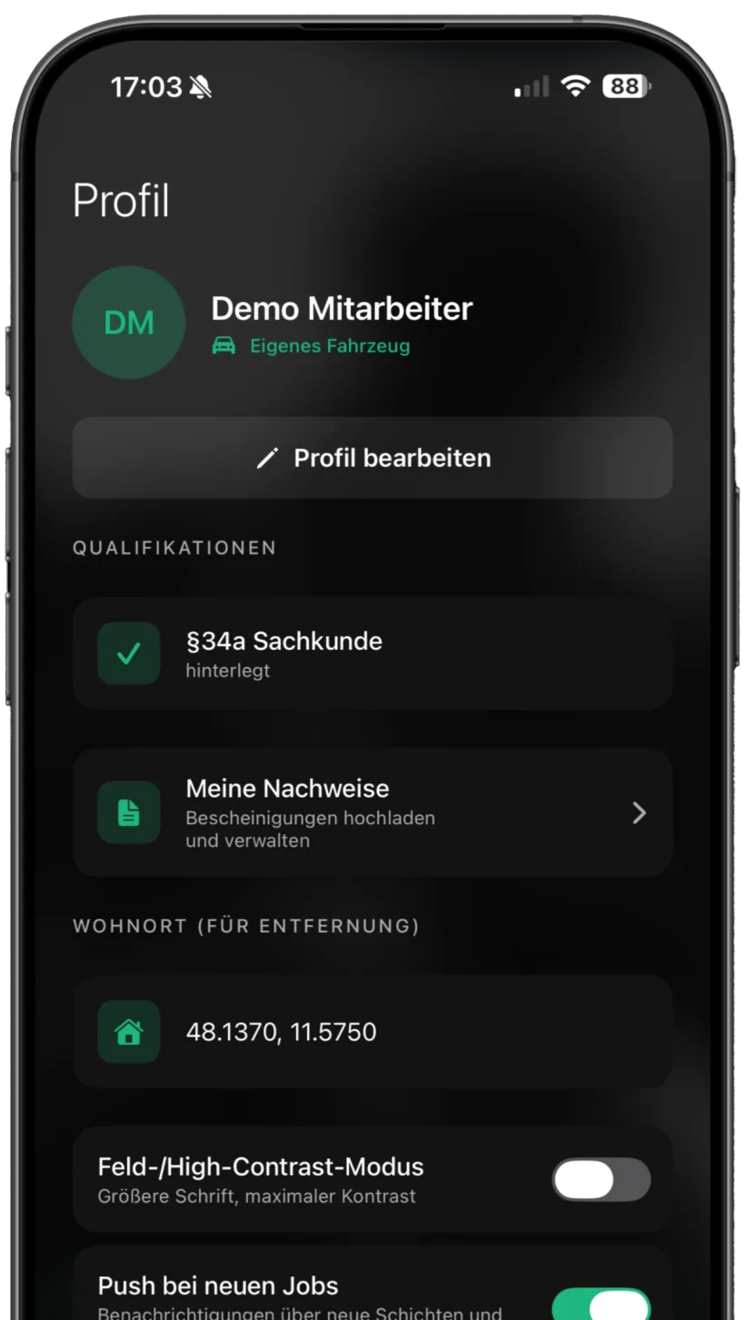 Profil & Qualifikationen